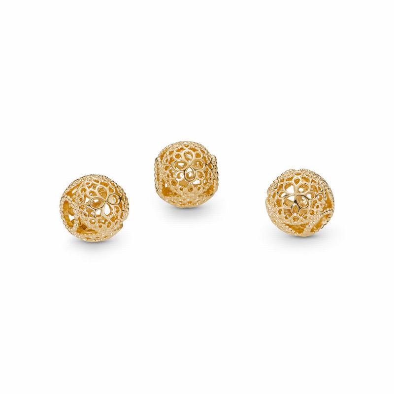 Pandora Shine™ Openwork Flower Charm Gold Egypt SU7410325